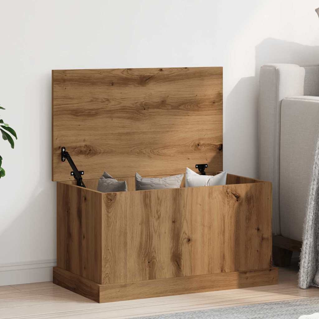 Opbergbox 70x40x38 cm bewerkt hout artisanaal eikenkleurig is nu te koop bij PeponiXL, paradijselijk wonen!