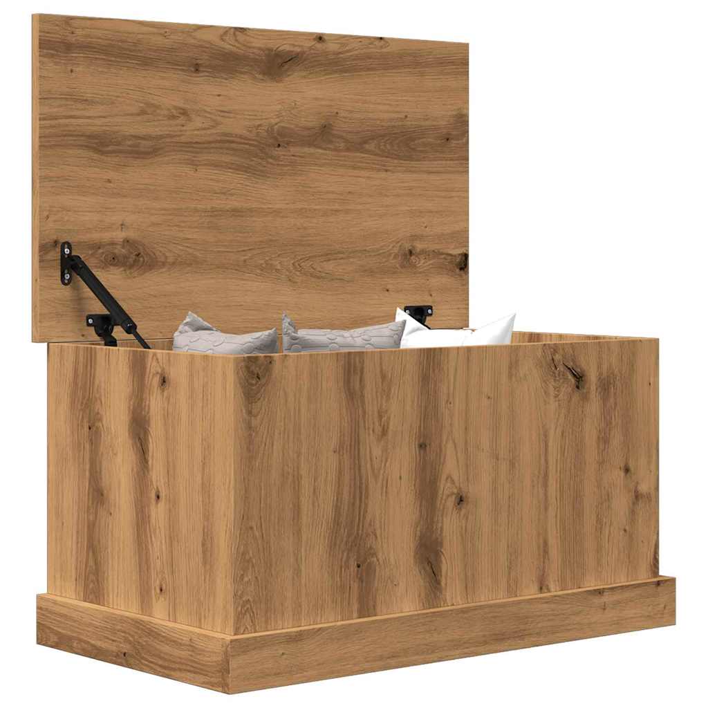 Opbergbox 70x40x38 cm bewerkt hout artisanaal eikenkleurig is nu te koop bij PeponiXL, paradijselijk wonen!