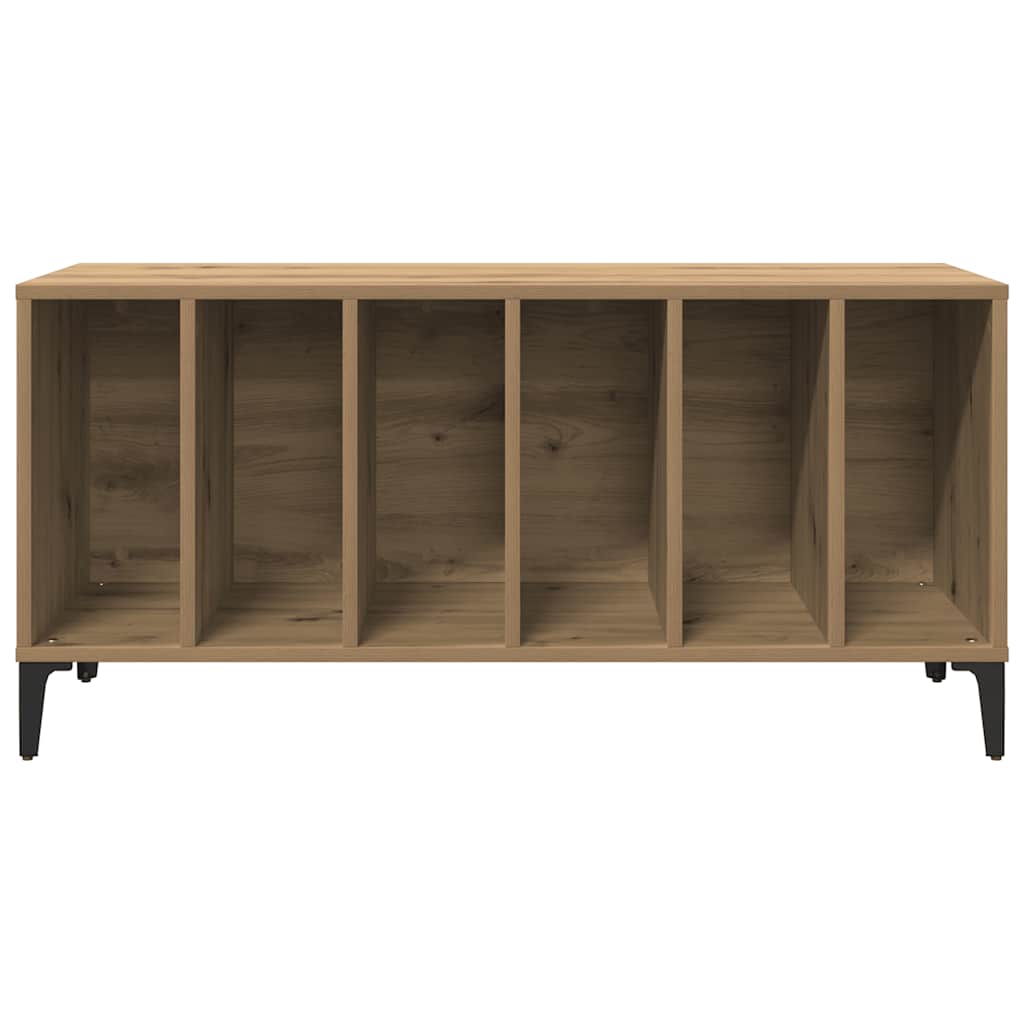 Platenkast 100x38x48 cm bewerkt hout artisanaal eikenkleur is nu te koop bij PeponiXL, paradijselijk wonen!