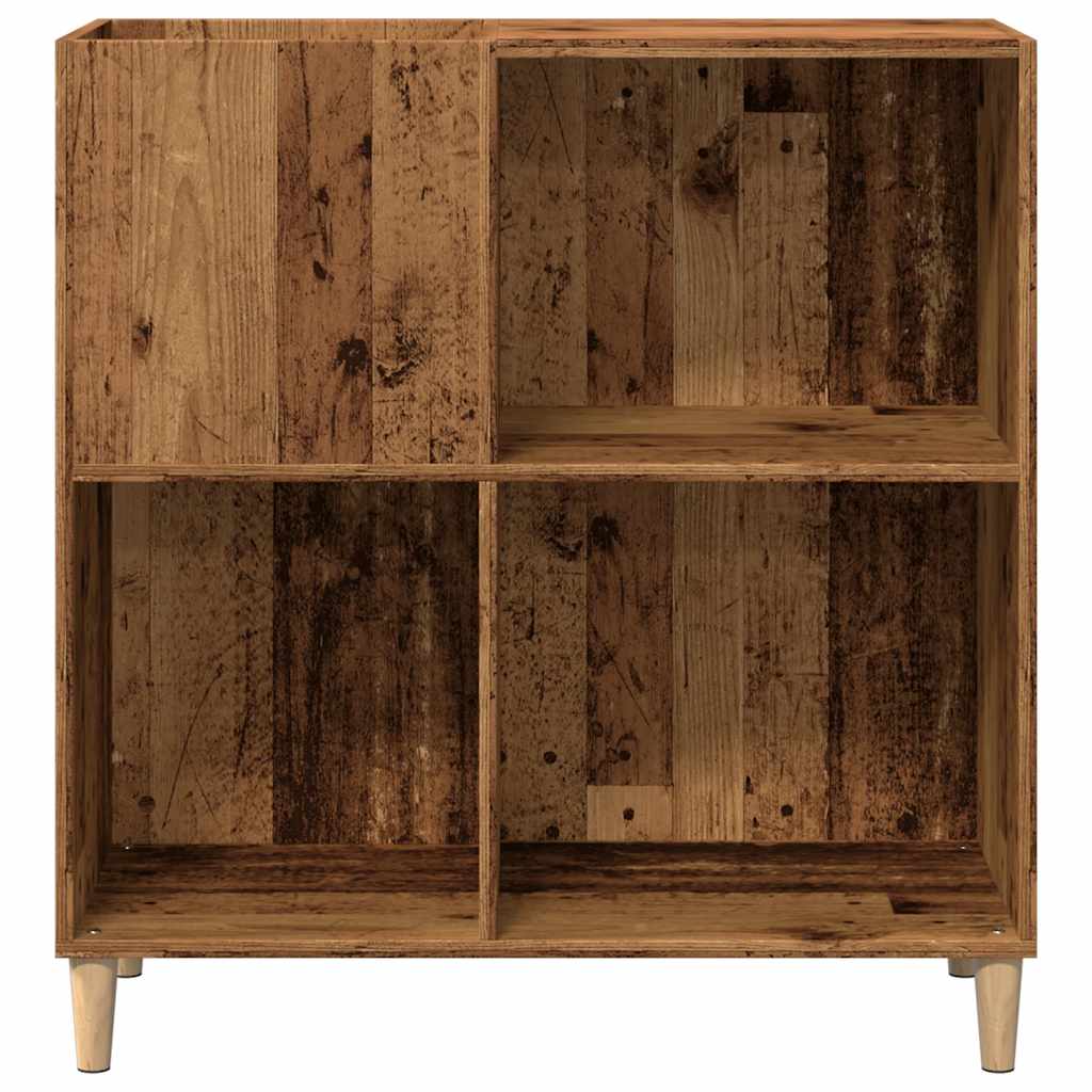 Platenkast 84,5x38x89 cm bewerkt hout oud houtkleurig is nu te koop bij PeponiXL, paradijselijk wonen!