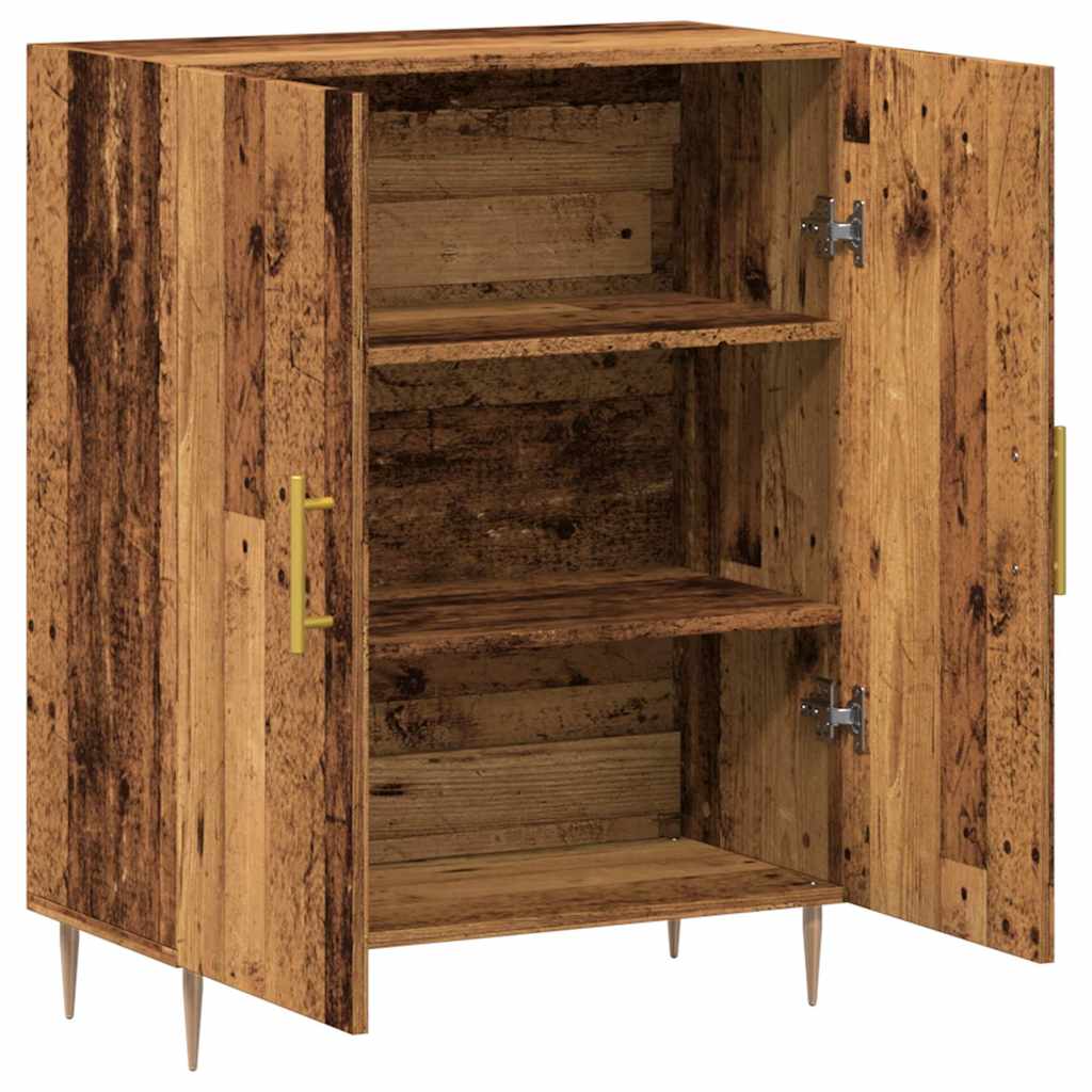 Dressoir 69,5x34x90 cm bewerkt hout oud houtkleurig is nu te koop bij PeponiXL, paradijselijk wonen!