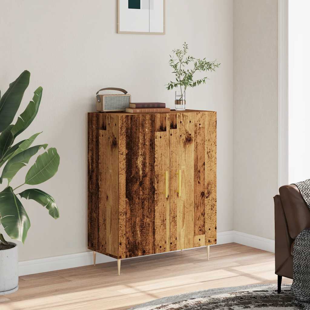 Dressoir 69,5x34x90 cm bewerkt hout oud houtkleurig is nu te koop bij PeponiXL, paradijselijk wonen!