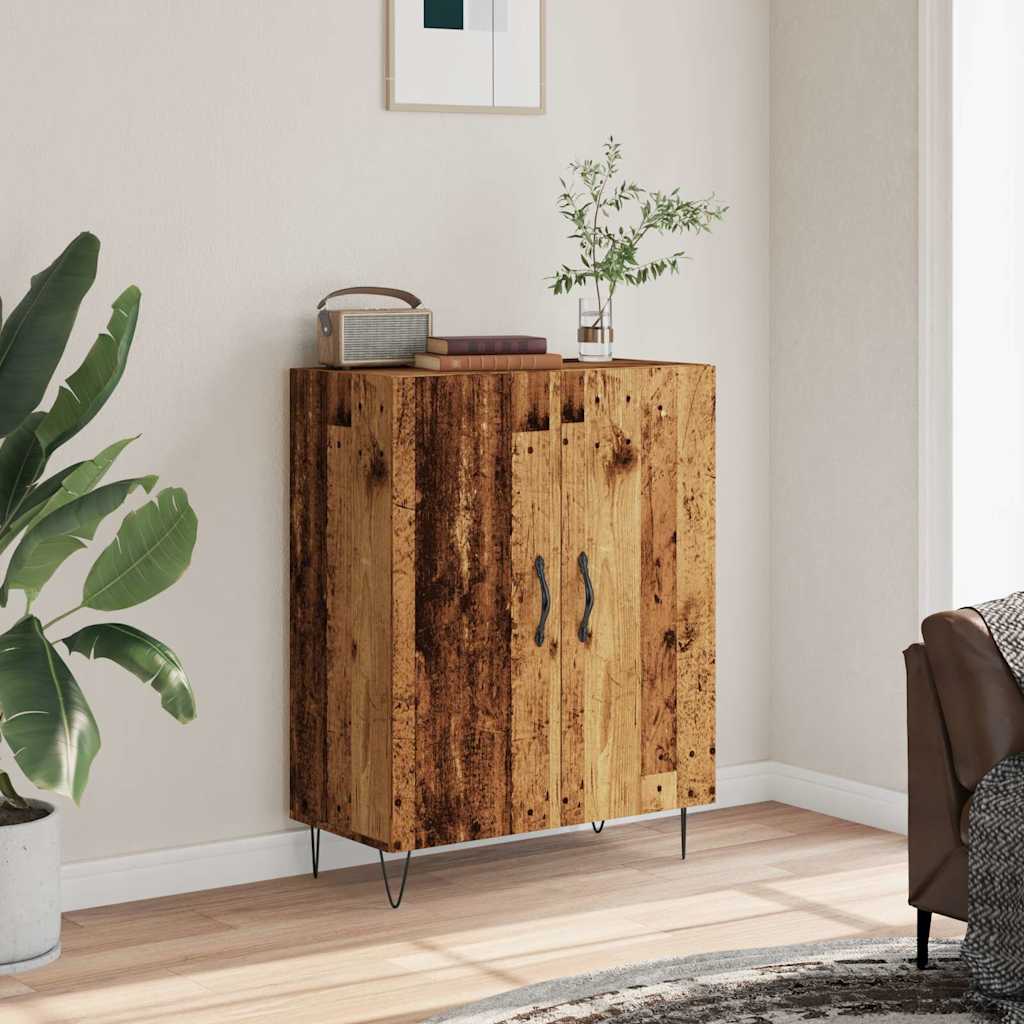 Dressoir 69,5x34x90 cm bewerkt hout oud houtkleurig is nu te koop bij PeponiXL, paradijselijk wonen!