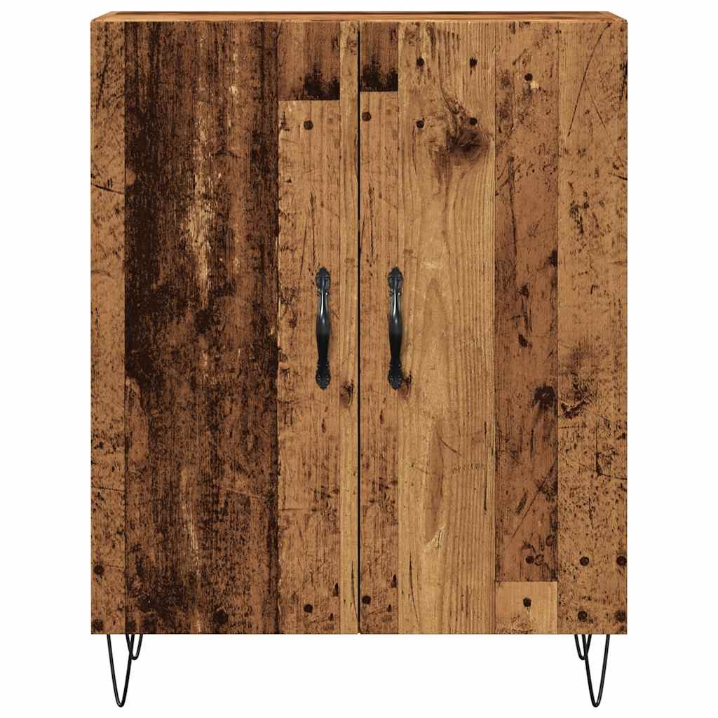Dressoir 69,5x34x90 cm bewerkt hout oud houtkleurig is nu te koop bij PeponiXL, paradijselijk wonen!