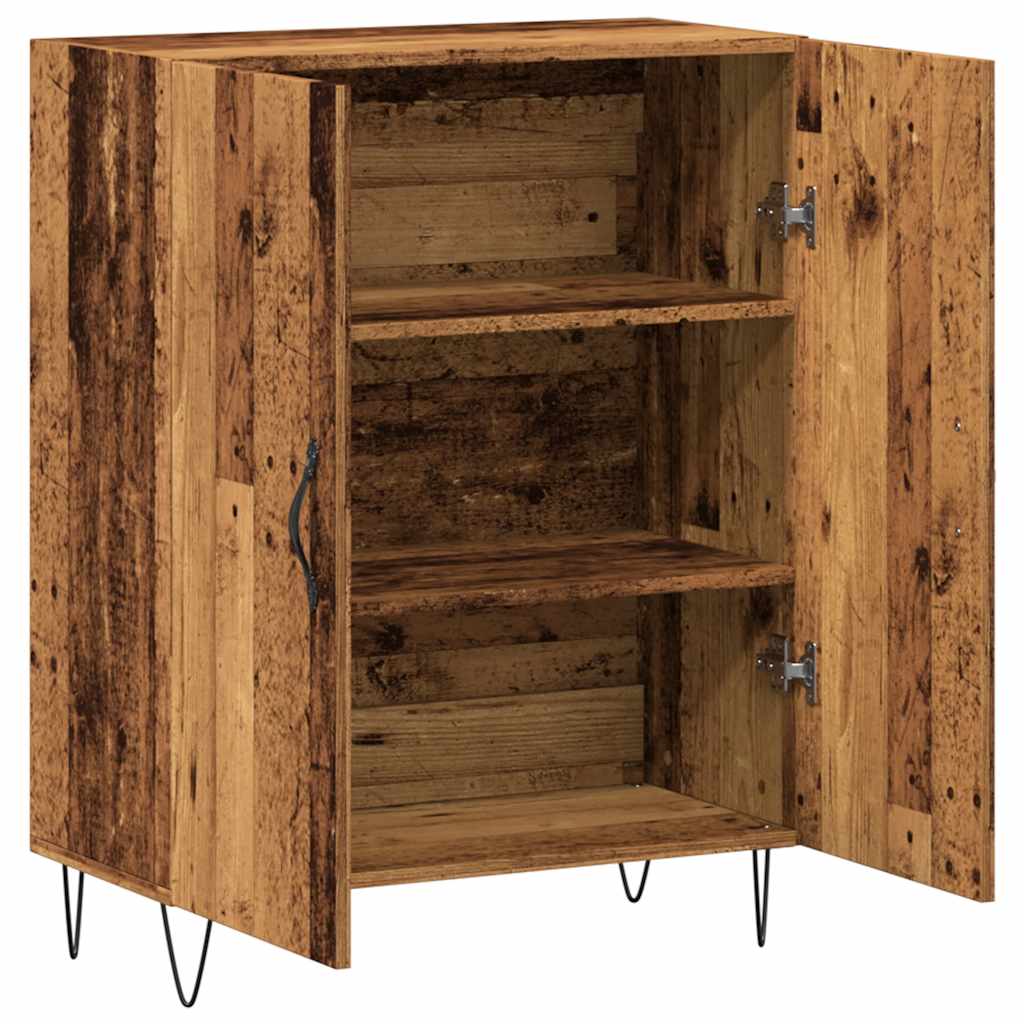Dressoir 69,5x34x90 cm bewerkt hout oud houtkleurig is nu te koop bij PeponiXL, paradijselijk wonen!