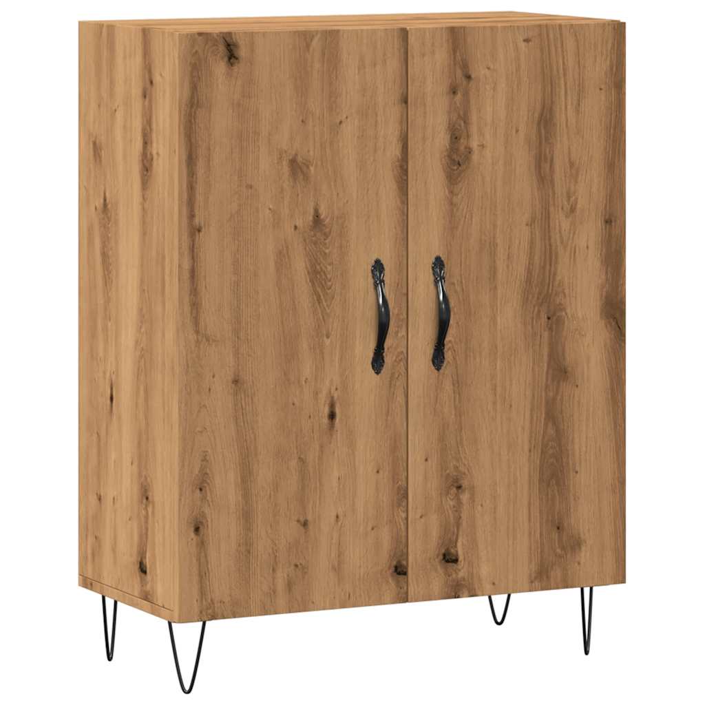 Dressoir 69,5x34x90 cm bewerkt hout artisanaal eikenkleur is nu te koop bij PeponiXL, paradijselijk wonen!