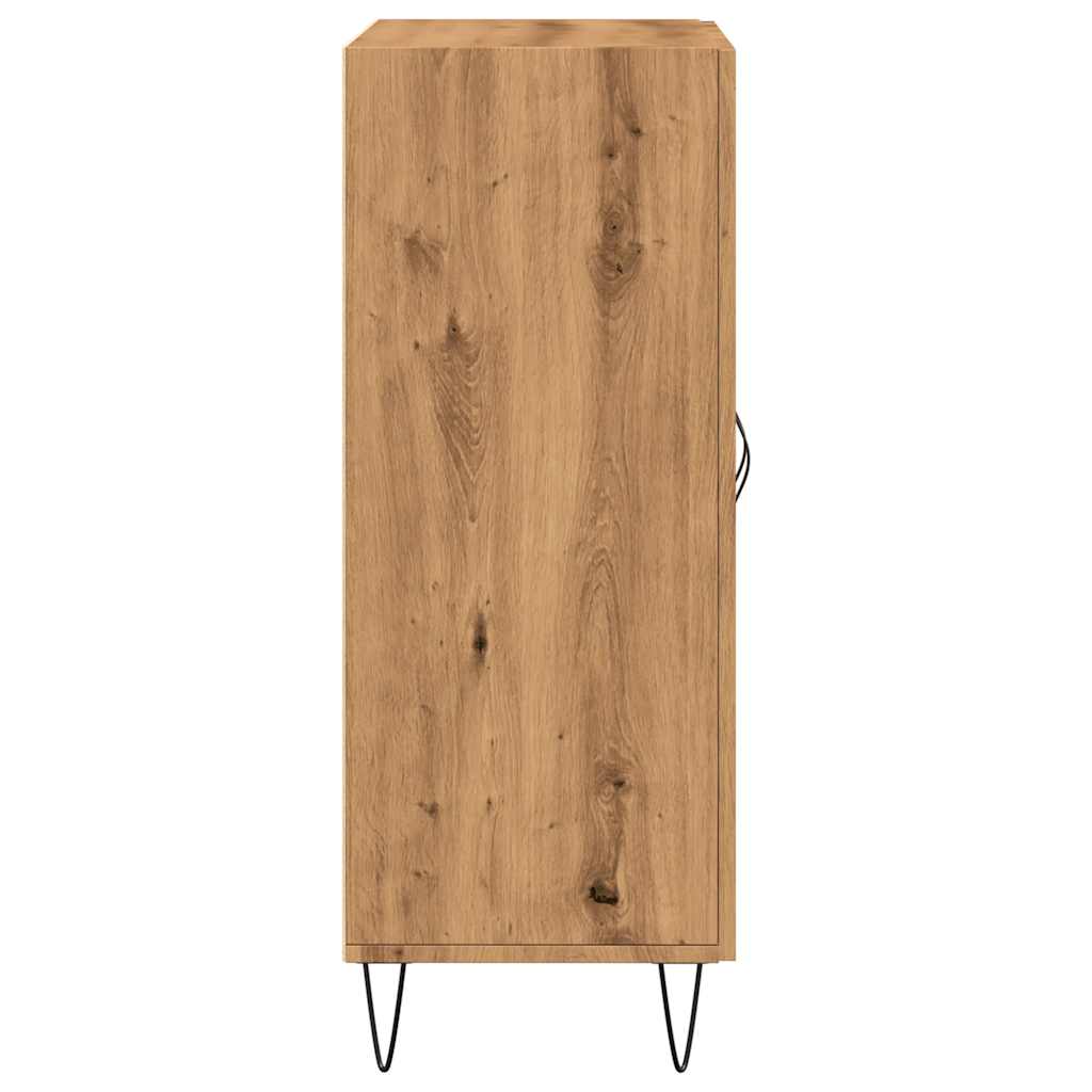Dressoir 69,5x34x90 cm bewerkt hout artisanaal eikenkleur is nu te koop bij PeponiXL, paradijselijk wonen!