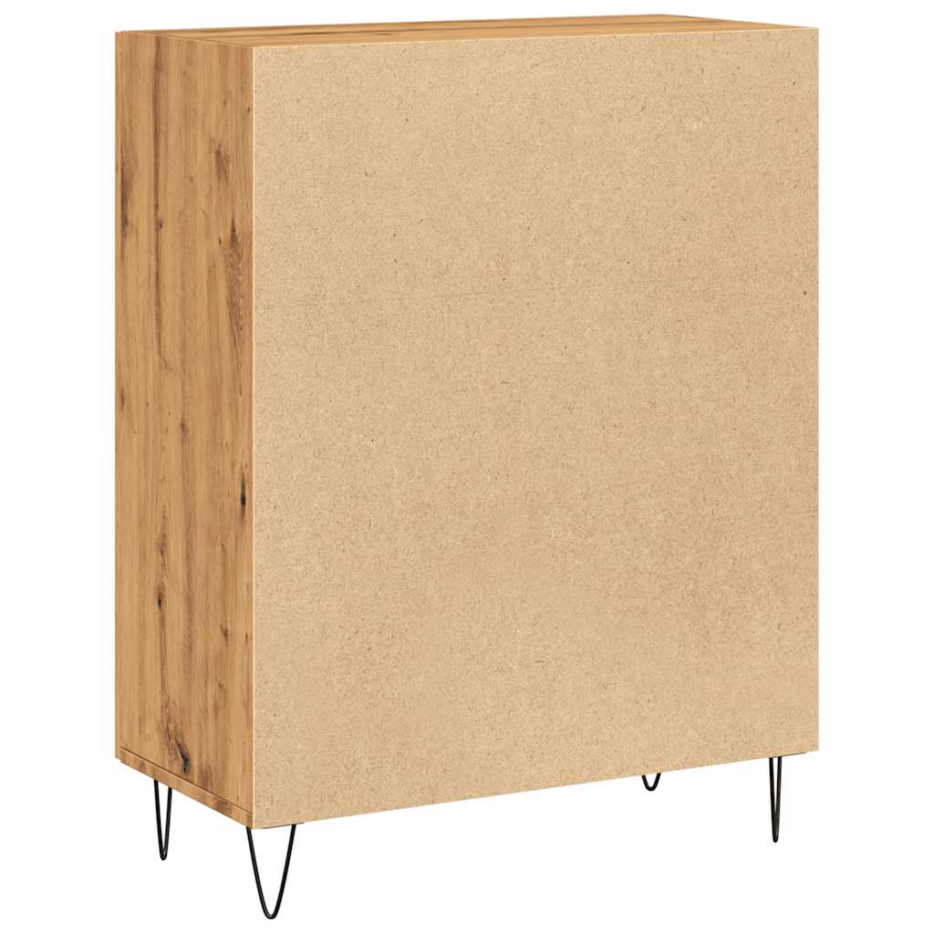Dressoir 69,5x34x90 cm bewerkt hout artisanaal eikenkleur is nu te koop bij PeponiXL, paradijselijk wonen!