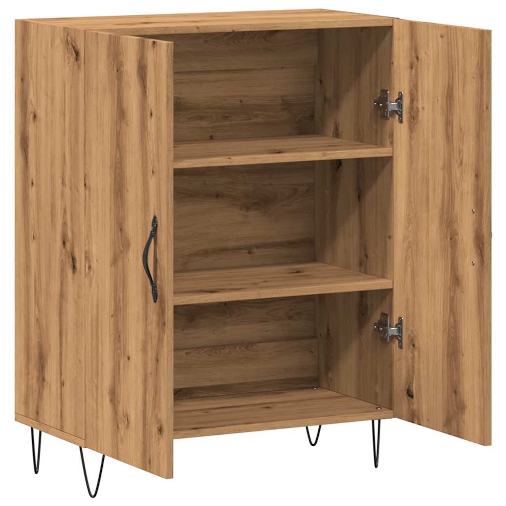 Dressoir 69,5x34x90 cm bewerkt hout artisanaal eikenkleur is nu te koop bij PeponiXL, paradijselijk wonen!