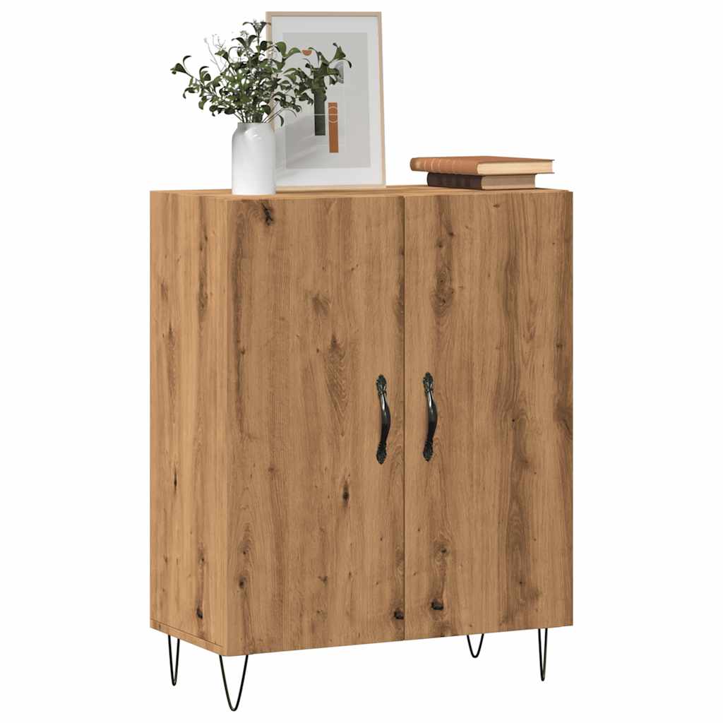 Dressoir 69,5x34x90 cm bewerkt hout artisanaal eikenkleur is nu te koop bij PeponiXL, paradijselijk wonen!
