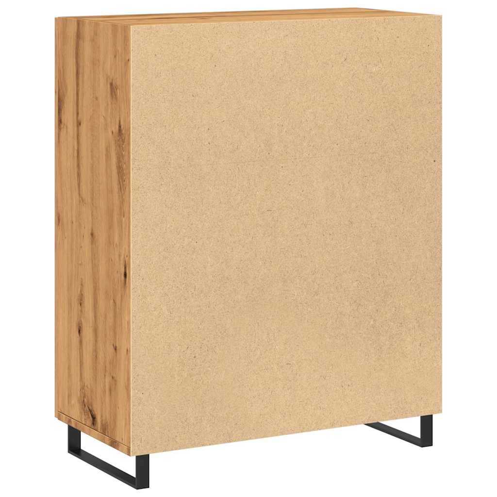 Dressoir 69,5x34x90 cm bewerkt hout artisanaal eikenkleur is nu te koop bij PeponiXL, paradijselijk wonen!