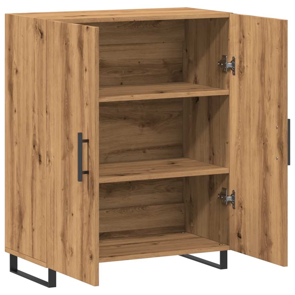 Dressoir 69,5x34x90 cm bewerkt hout artisanaal eikenkleur is nu te koop bij PeponiXL, paradijselijk wonen!