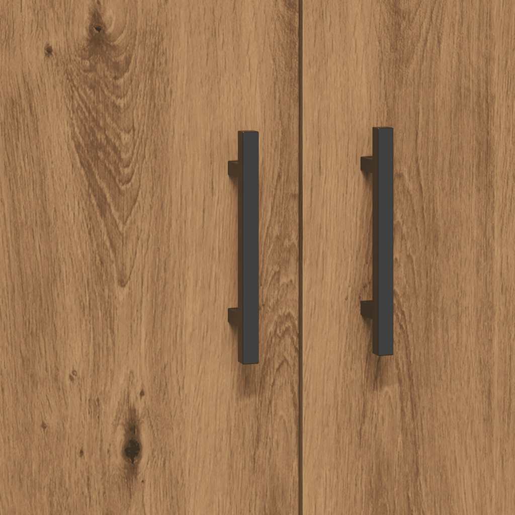 Dressoir 69,5x34x90 cm bewerkt hout artisanaal eikenkleur is nu te koop bij PeponiXL, paradijselijk wonen!