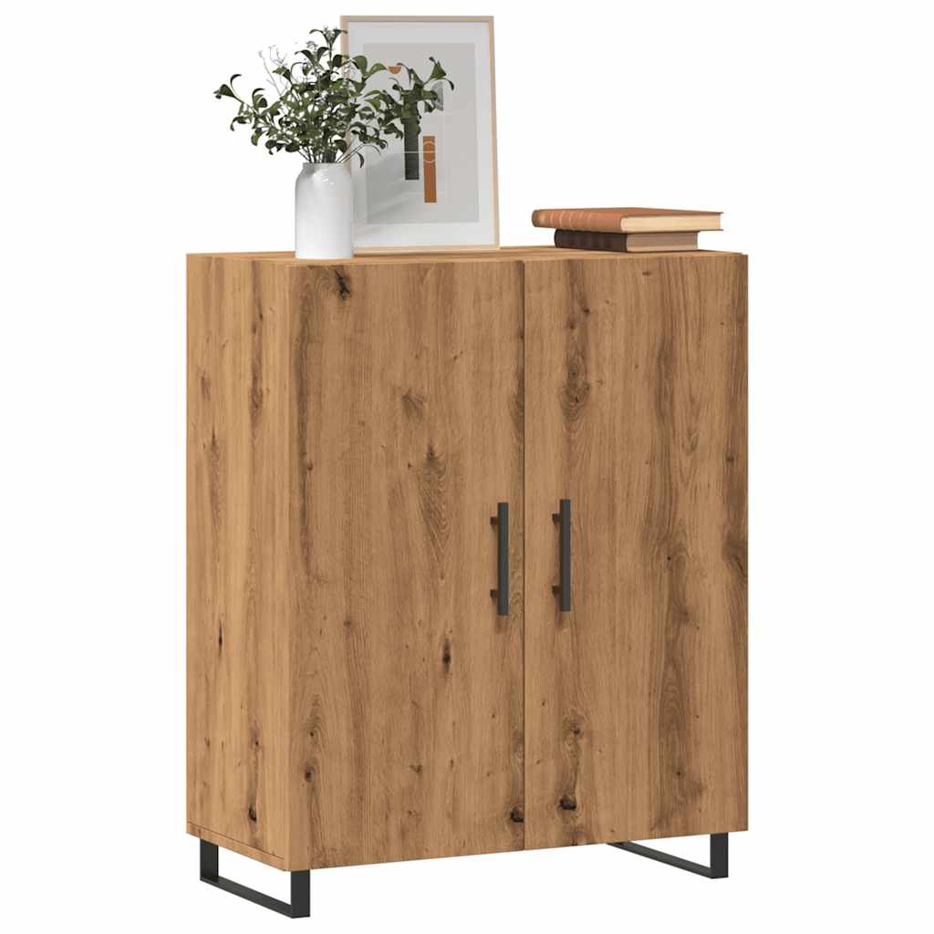 Dressoir 69,5x34x90 cm bewerkt hout artisanaal eikenkleur is nu te koop bij PeponiXL, paradijselijk wonen!