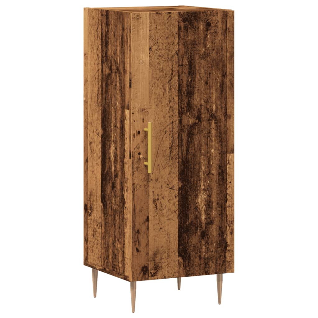 Dressoir 34,5x34x90 cm bewerkt hout oud houtkleurig is nu te koop bij PeponiXL, paradijselijk wonen!