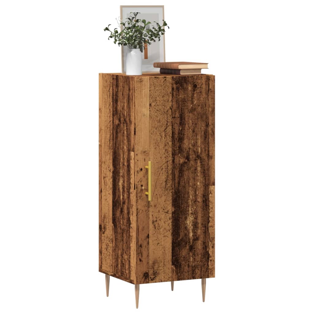 Dressoir 34,5x34x90 cm bewerkt hout oud houtkleurig is nu te koop bij PeponiXL, paradijselijk wonen!