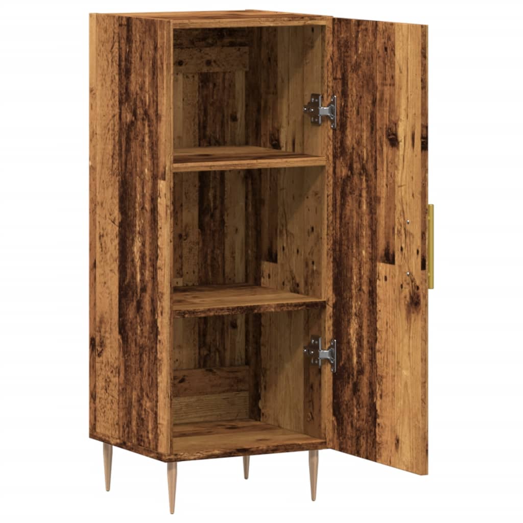 Dressoir 34,5x34x90 cm bewerkt hout oud houtkleurig is nu te koop bij PeponiXL, paradijselijk wonen!