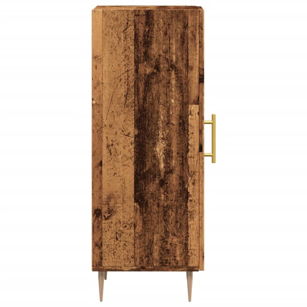 Dressoir 34,5x34x90 cm bewerkt hout oud houtkleurig is nu te koop bij PeponiXL, paradijselijk wonen!