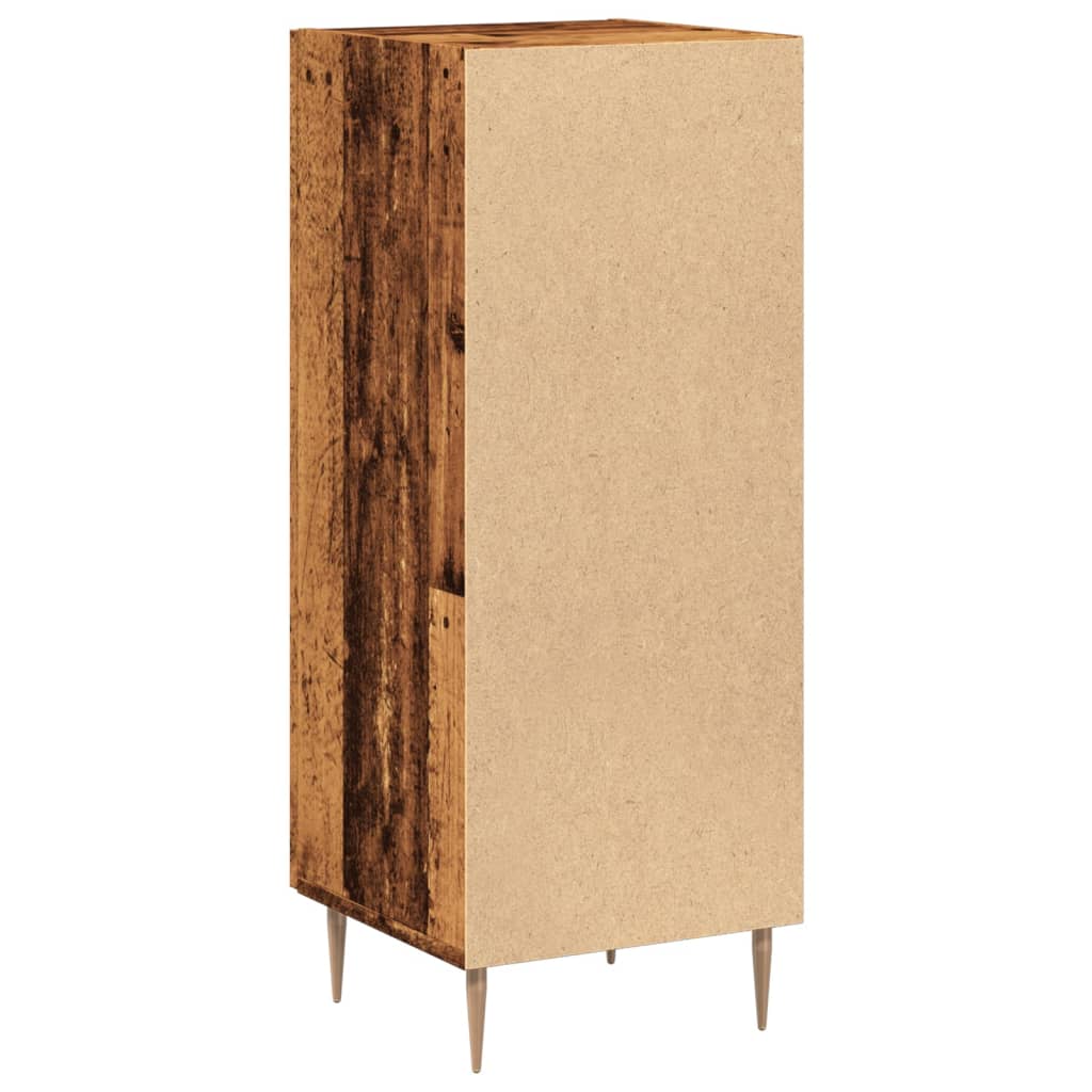 Dressoir 34,5x34x90 cm bewerkt hout oud houtkleurig is nu te koop bij PeponiXL, paradijselijk wonen!