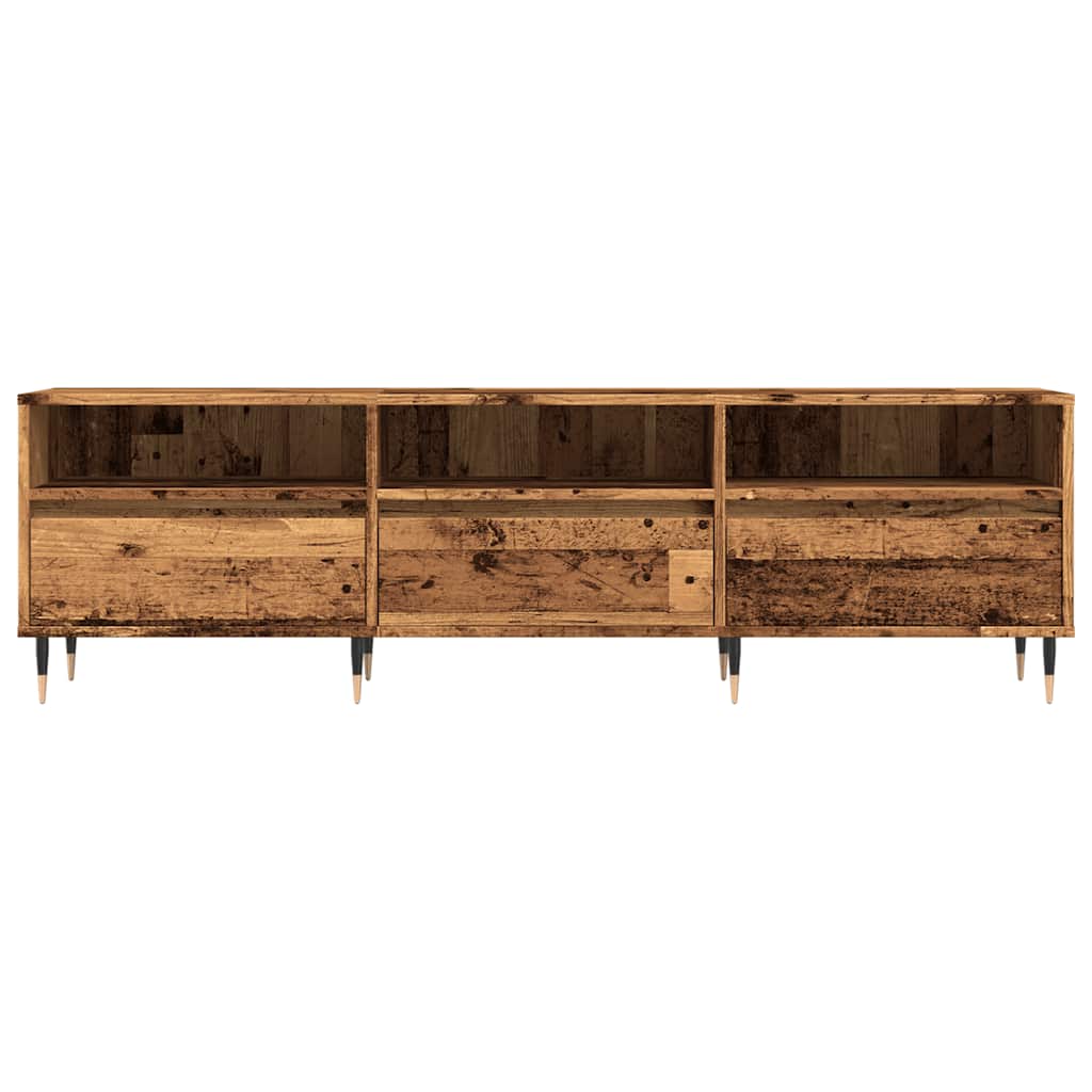 Tv-meubel 150x30x44,5 cm bewerkt hout oud houtkleurig is nu te koop bij PeponiXL, paradijselijk wonen!