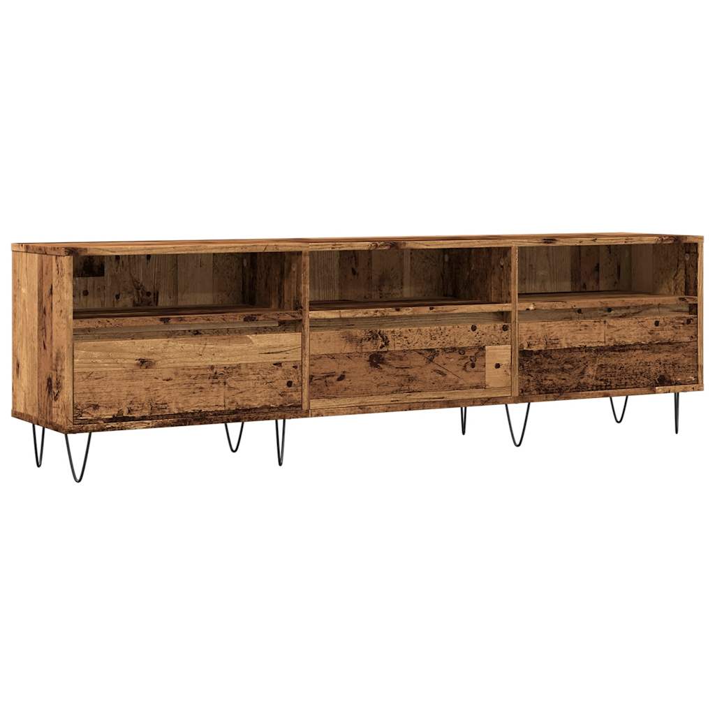 Tv-meubel 150x30x44,5 cm bewerkt hout oud houtkleurig is nu te koop bij PeponiXL, paradijselijk wonen!