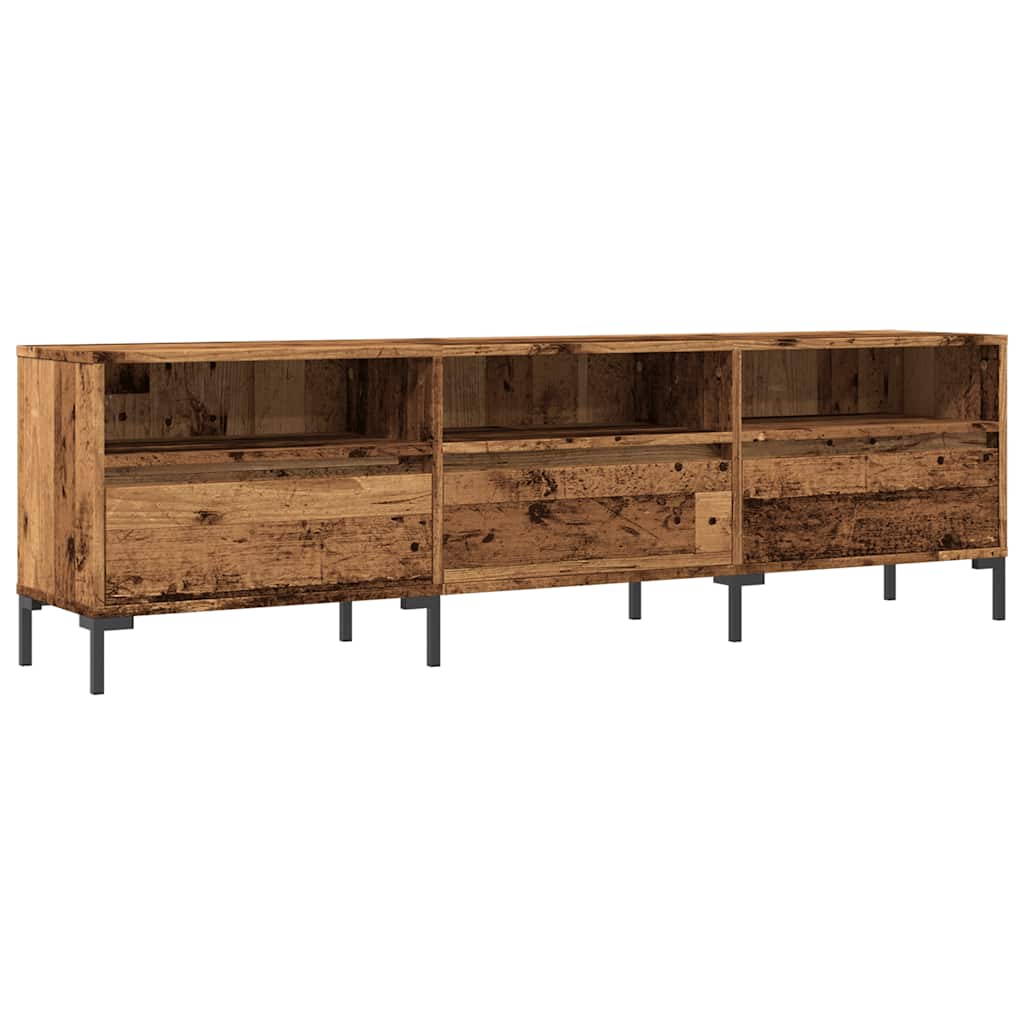 Tv-meubel 150x30x44,5 cm bewerkt hout oud houtkleurig is nu te koop bij PeponiXL, paradijselijk wonen!