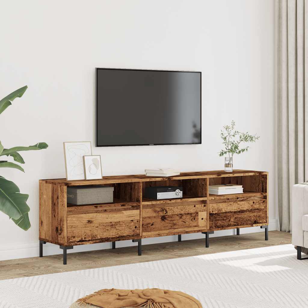 Tv-meubel 150x30x44,5 cm bewerkt hout oud houtkleurig is nu te koop bij PeponiXL, paradijselijk wonen!