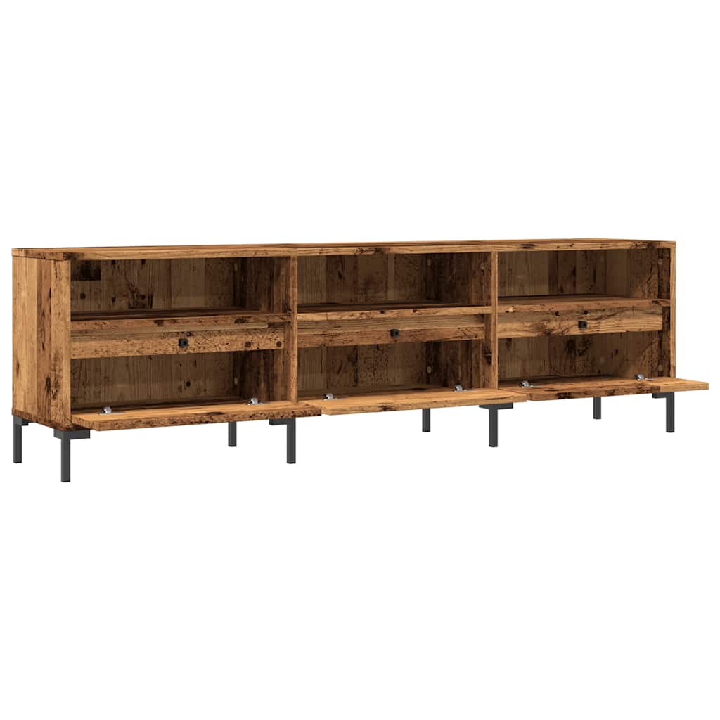Tv-meubel 150x30x44,5 cm bewerkt hout oud houtkleurig is nu te koop bij PeponiXL, paradijselijk wonen!
