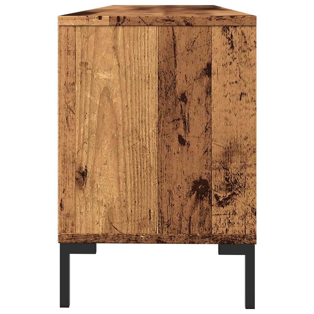 Tv-meubel 150x30x44,5 cm bewerkt hout oud houtkleurig is nu te koop bij PeponiXL, paradijselijk wonen!