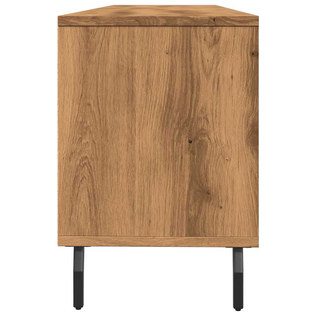 Tv-meubel 150x30x44,5 cm bewerkt hout artisanaal eikenkleur is nu te koop bij PeponiXL, paradijselijk wonen!