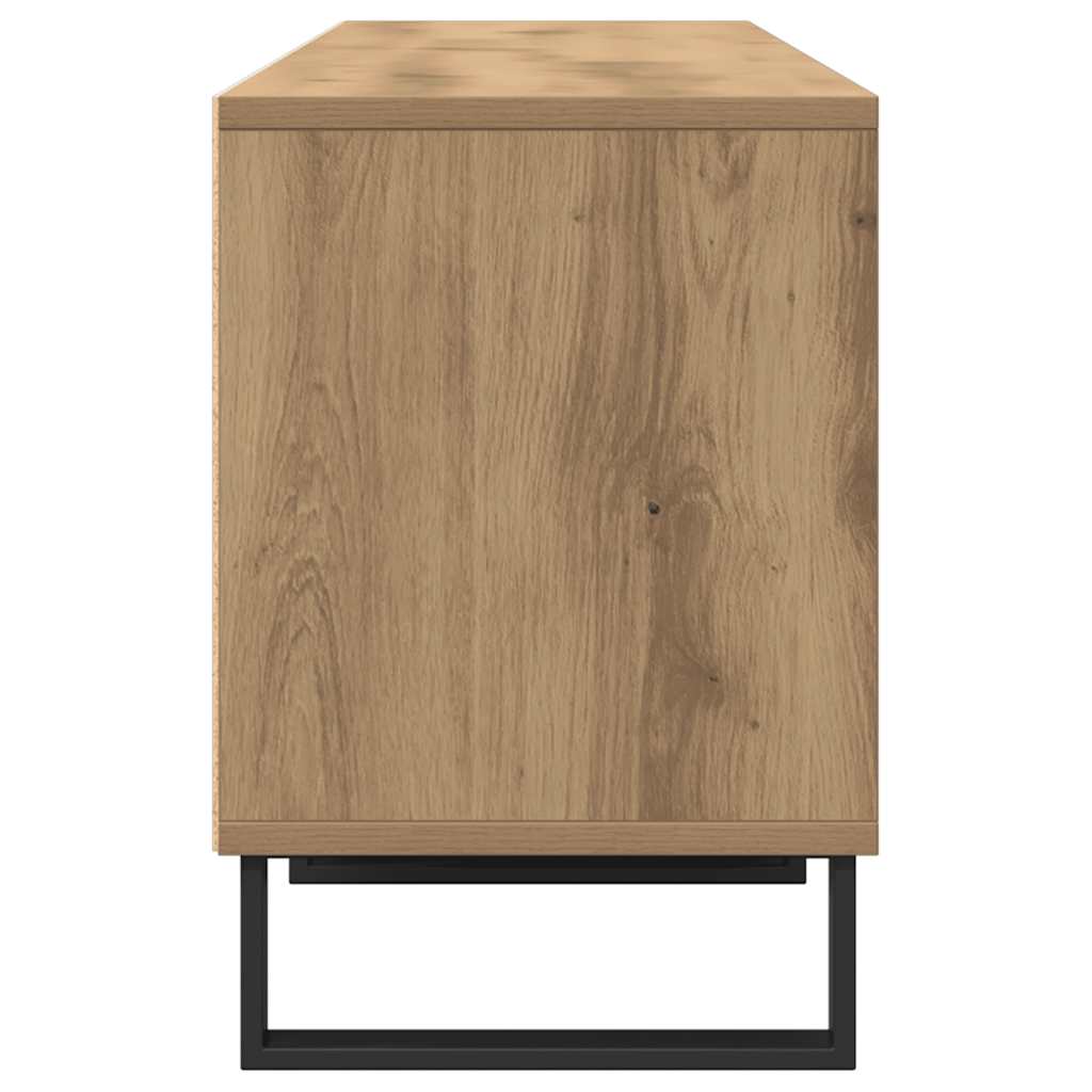 Tv-meubel 150x30x44,5 cm bewerkt hout artisanaal eikenkleur is nu te koop bij PeponiXL, paradijselijk wonen!