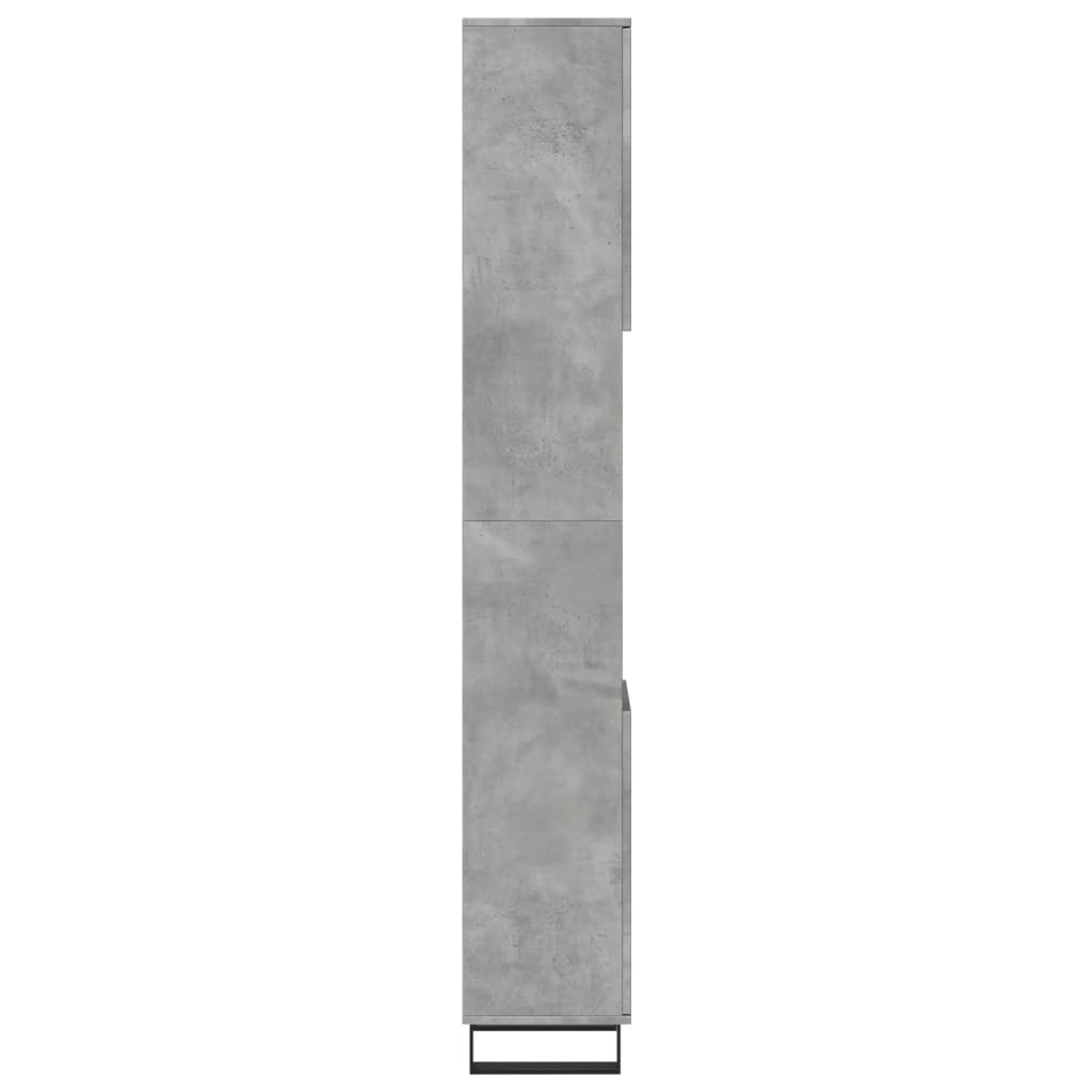 Badkamerkast 30x30x190 cm bewerkt hout betongrijs is nu te koop bij PeponiXL, paradijselijk wonen!