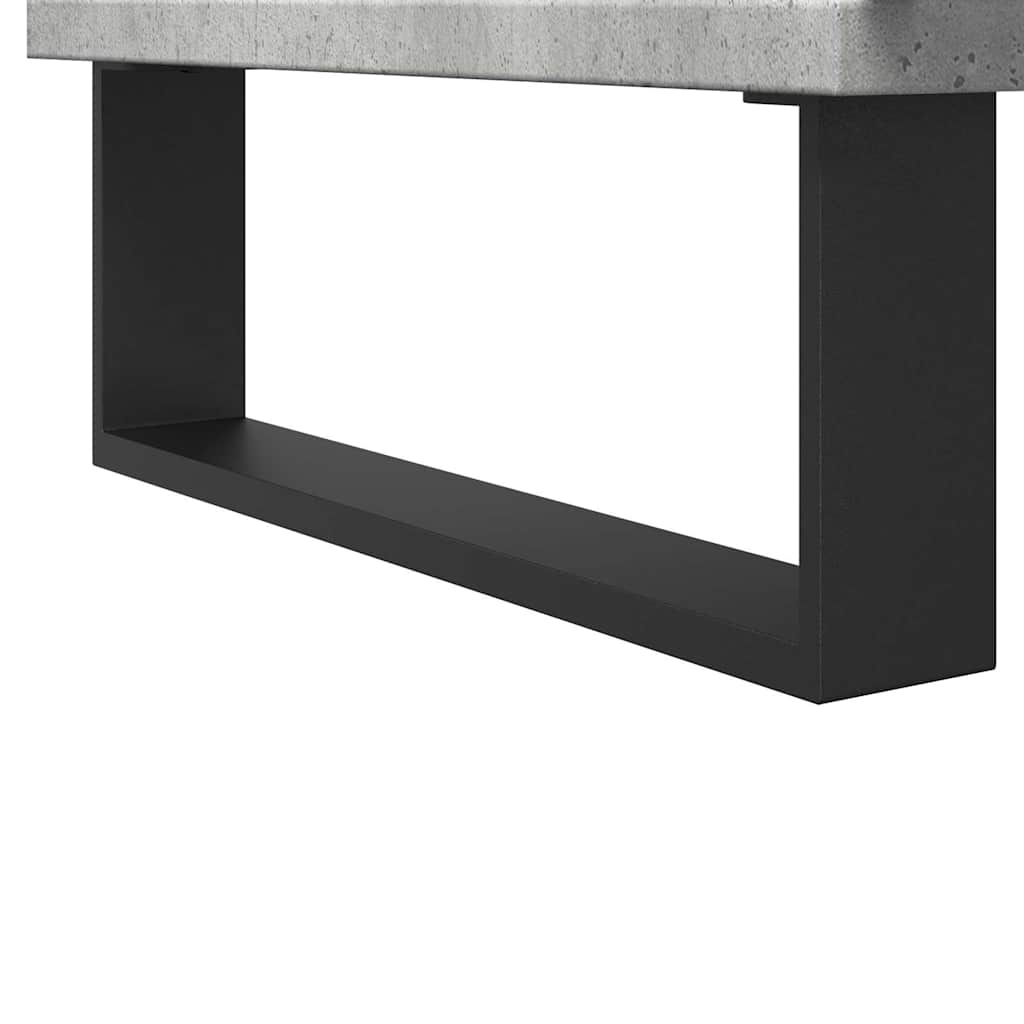 Badkamerkast 58x33x60 cm bewerkt hout betongrijs is nu te koop bij PeponiXL, paradijselijk wonen!