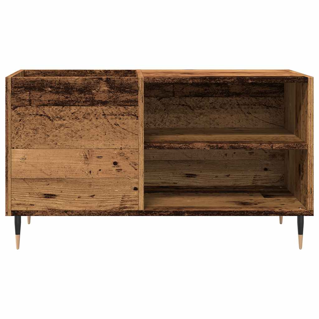 Platenkast 84,5x38x48 cm bewerkt hout oud houtkleurig is nu te koop bij PeponiXL, paradijselijk wonen!