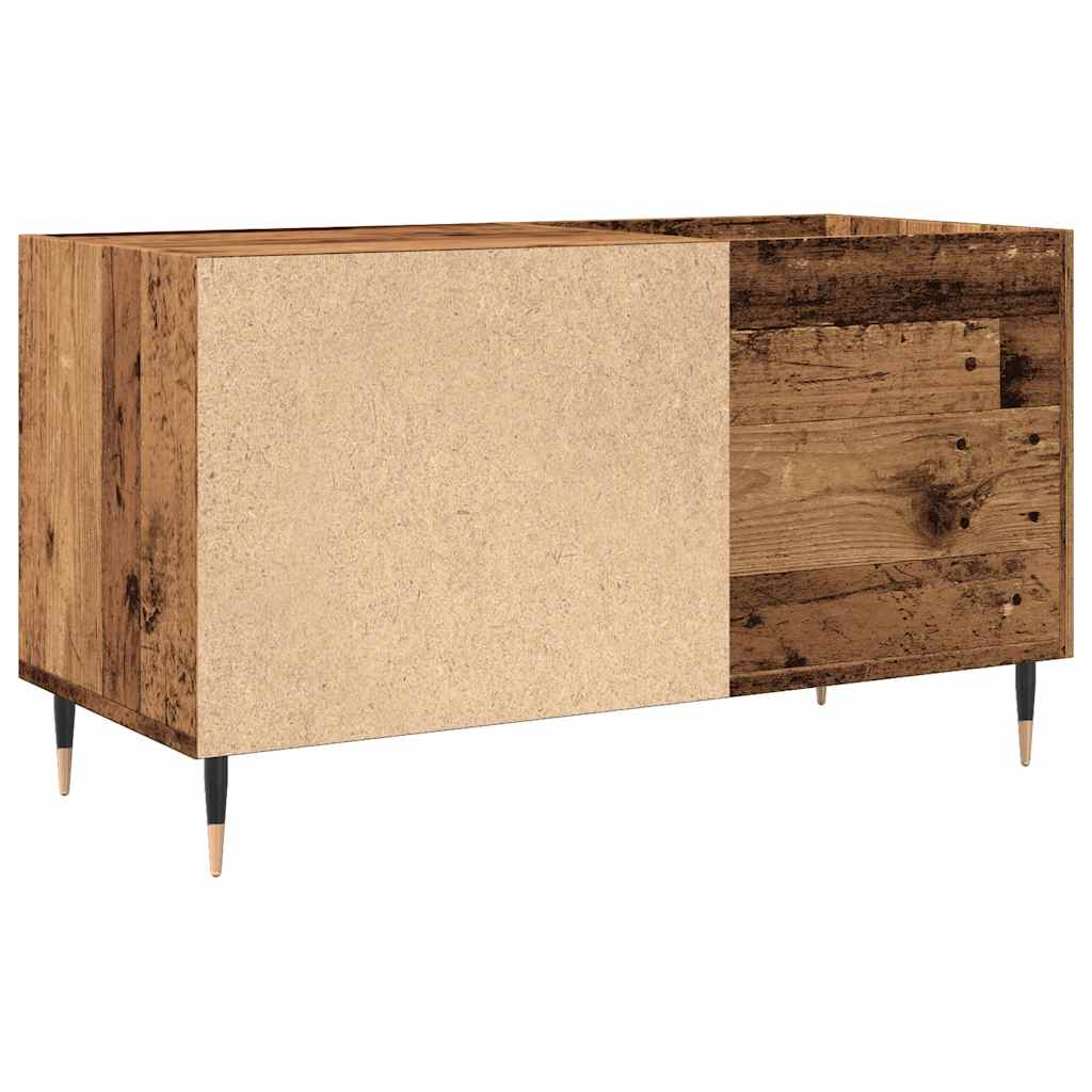 Platenkast 84,5x38x48 cm bewerkt hout oud houtkleurig is nu te koop bij PeponiXL, paradijselijk wonen!