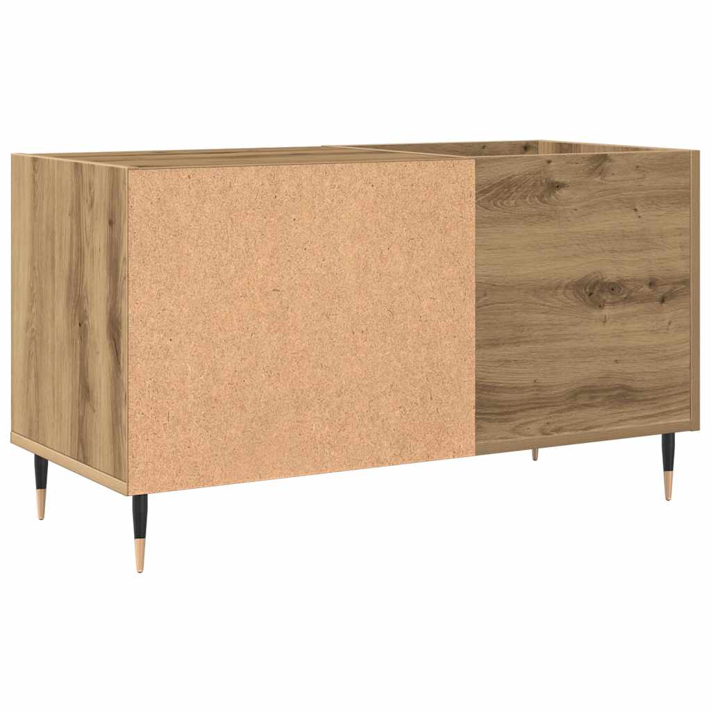 Platenkast 84,5x38x48 cm bewerkt hout artisanaal eikenkleur is nu te koop bij PeponiXL, paradijselijk wonen!