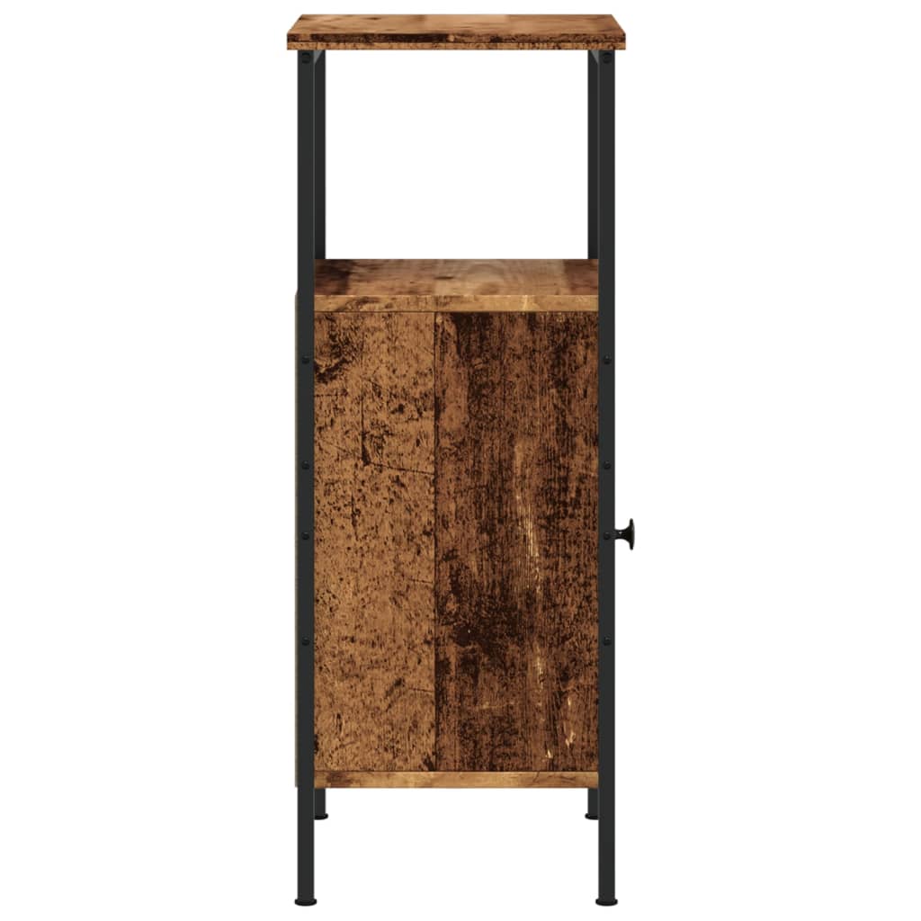 Nachtkastjes 2 st 41x31x80 cm bewerkt hout oud houtkleurig is nu te koop bij PeponiXL, paradijselijk wonen!