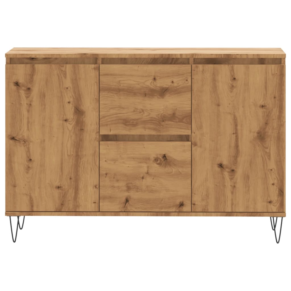 Dressoir 104x35x70 cm bewerkt hout artisanaal eikenkleurig is nu te koop bij PeponiXL, paradijselijk wonen!