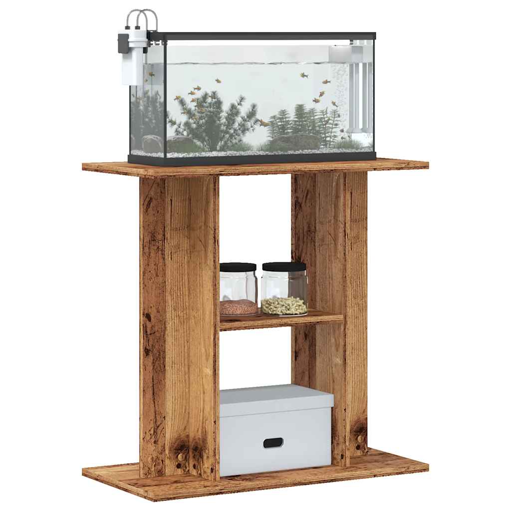 Aquariumstandaard Oud Hout 60x30x60 cm Bewerkt Hout is nu te koop bij PeponiXL, paradijselijk wonen!
