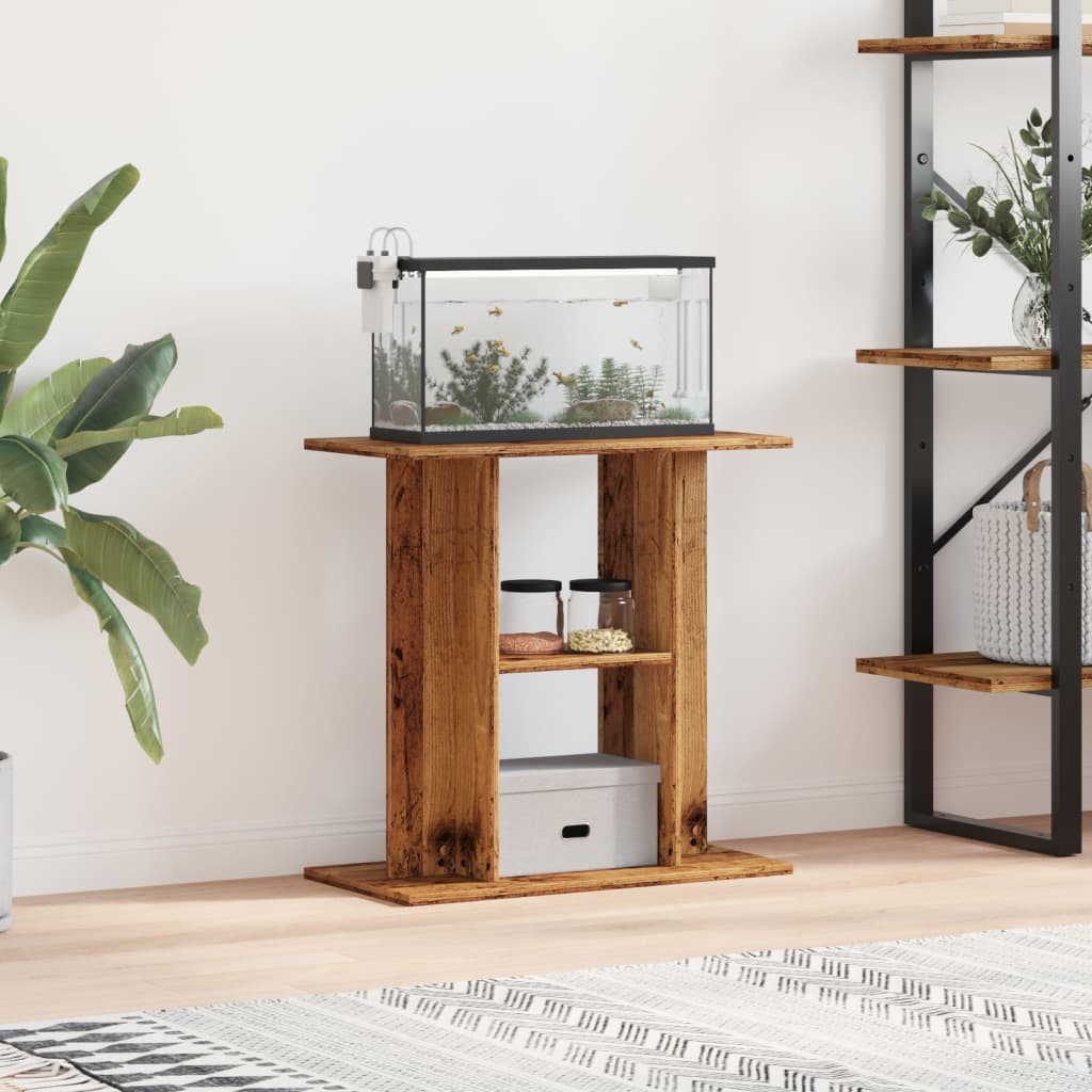 Aquariumstandaard Oud Hout 60x30x60 cm Bewerkt Hout is nu te koop bij PeponiXL, paradijselijk wonen!