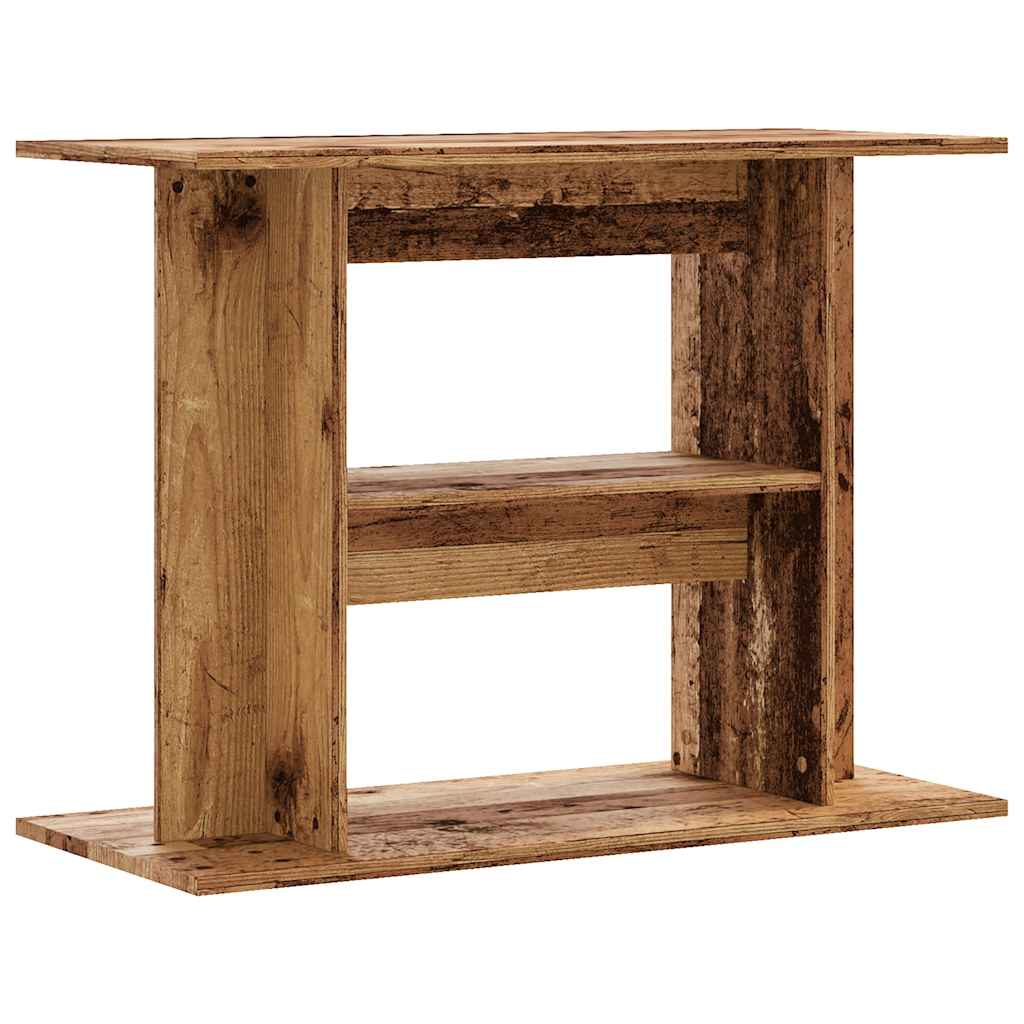 Aquariumstandaard Oud Hout 80x35x60 cm Bewerkt Hout is nu te koop bij PeponiXL, paradijselijk wonen!
