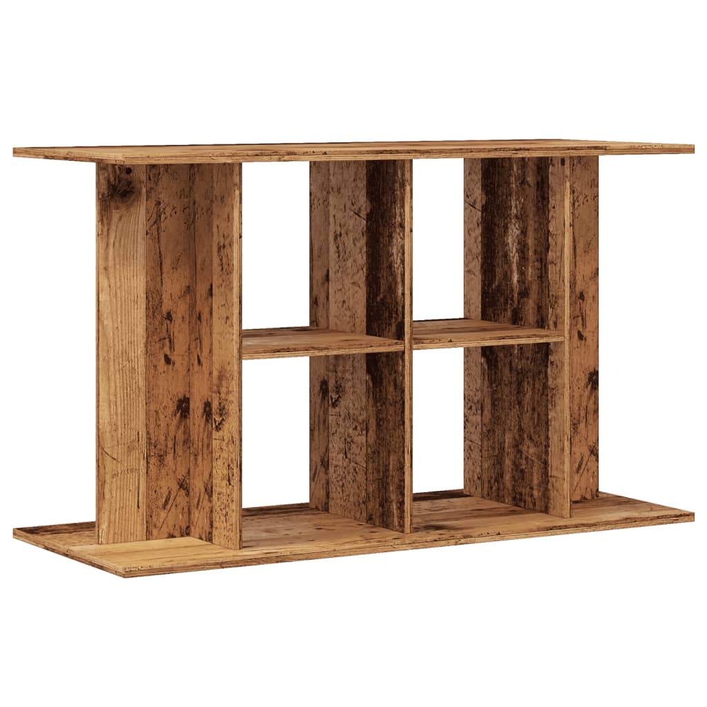 Aquariumstandaard 100x40x60 cm bewerkt hout oud houtkleurig is nu te koop bij PeponiXL, paradijselijk wonen!