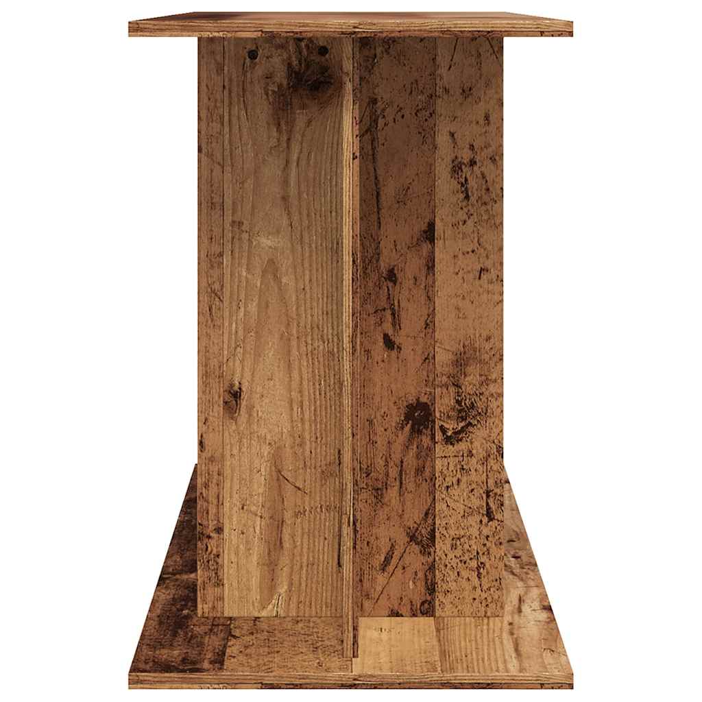 Aquariumstandaard 100x40x60 cm bewerkt hout oud houtkleurig is nu te koop bij PeponiXL, paradijselijk wonen!