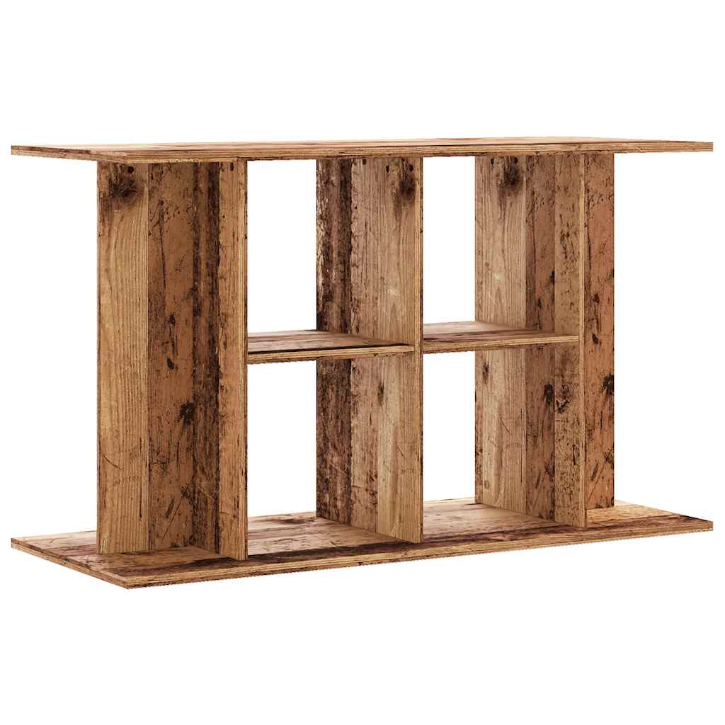 Aquariumstandaard 100x40x60 cm bewerkt hout oud houtkleurig is nu te koop bij PeponiXL, paradijselijk wonen!