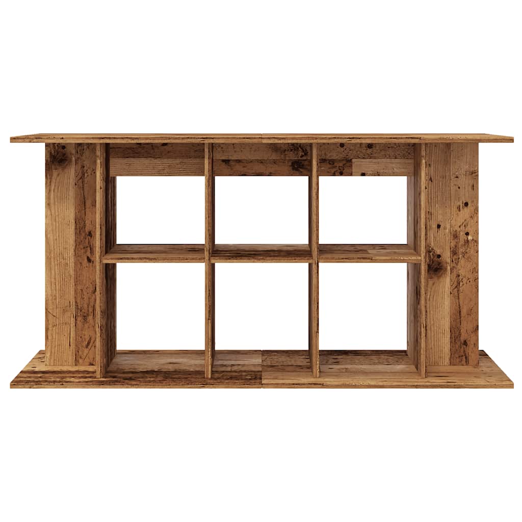 Aquariumstandaard 120x40x60 cm bewerkt hout oud houtkleurig is nu te koop bij PeponiXL, paradijselijk wonen!