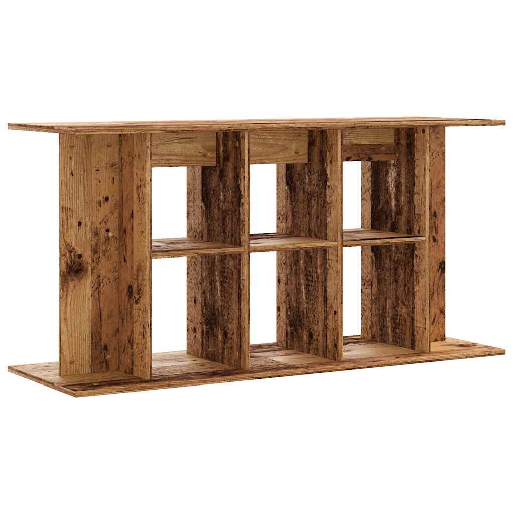 Aquariumstandaard 120x40x60 cm bewerkt hout oud houtkleurig is nu te koop bij PeponiXL, paradijselijk wonen!