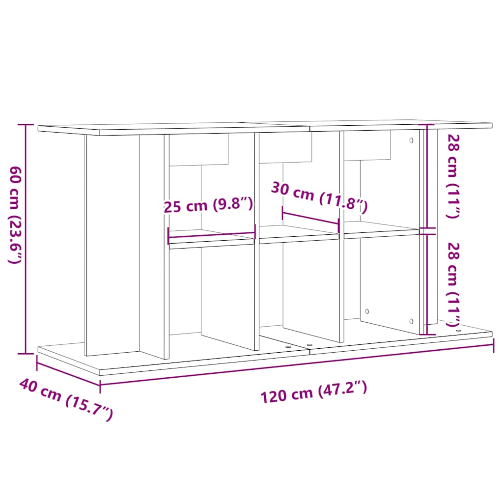 Aquariumstandaard Artisan Eikenhout 120x40x60 cm is nu te koop bij PeponiXL, paradijselijk wonen!
