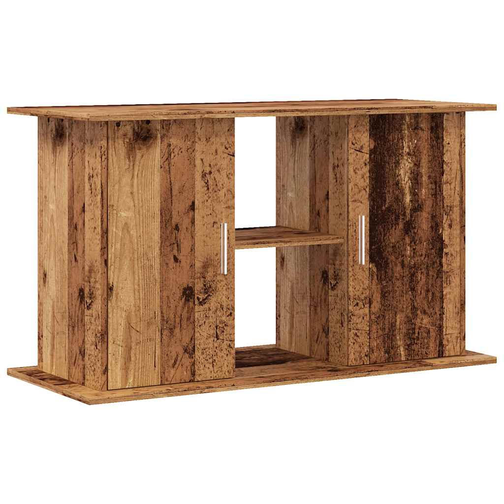 Aquariumstandaard 101x41x58 cm bewerkt hout oud houtkleurig is nu te koop bij PeponiXL, paradijselijk wonen!