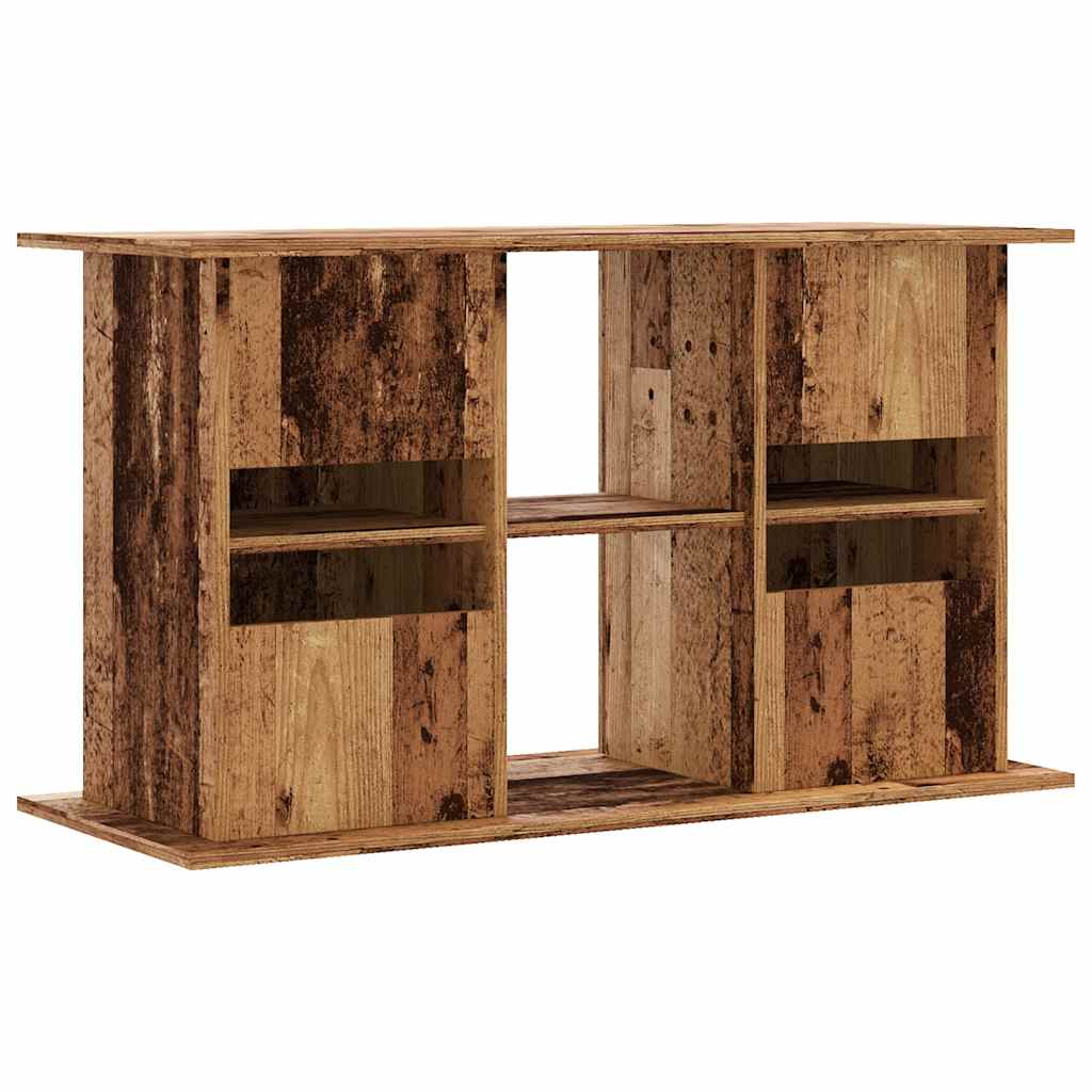 Aquariumstandaard 101x41x58 cm bewerkt hout oud houtkleurig is nu te koop bij PeponiXL, paradijselijk wonen!