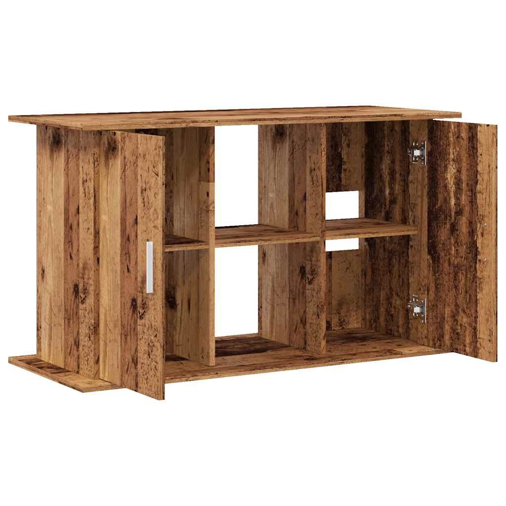 Aquariumstandaard 101x41x58 cm bewerkt hout oud houtkleurig is nu te koop bij PeponiXL, paradijselijk wonen!